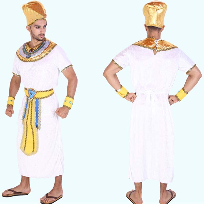 Adulto hombre Egipto disfraz Rey reina Faraón Cosplay disfraces Halloween vestido de carnaval suministros de