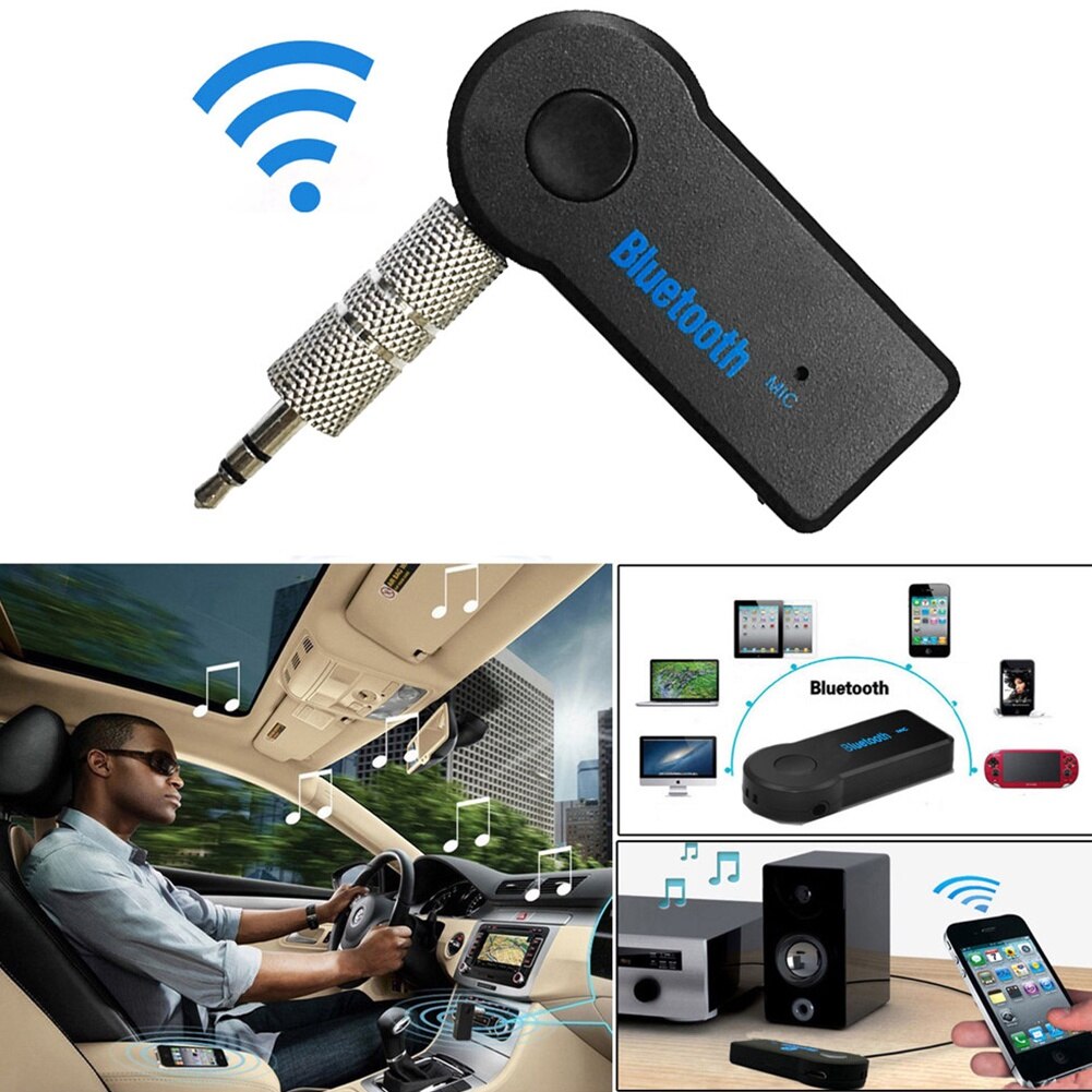 2 In 1 Wireless Bluetooth-compatible Receiver Adapter 3.5mm Phone AUX Audio MP3 Car Stereo Music Receiver Adapter