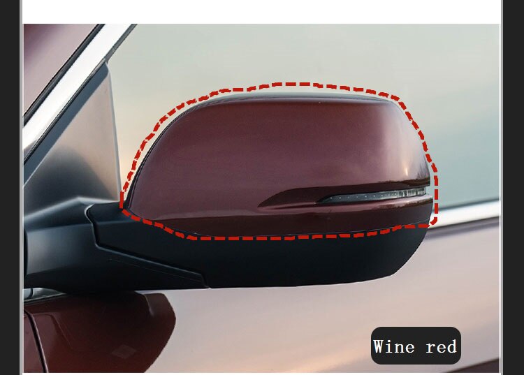 Pour Honda CRV CR-V Cache Rétroviseur Miroir d'inversion Réflecteur Boîtier Accessoires De Couverture: Wine red left