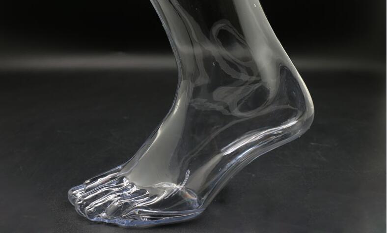 50cm Transparent legs pvc mannequin,male foot legs pants mannequin,stand for shoes socks,Technology 1pc M00665