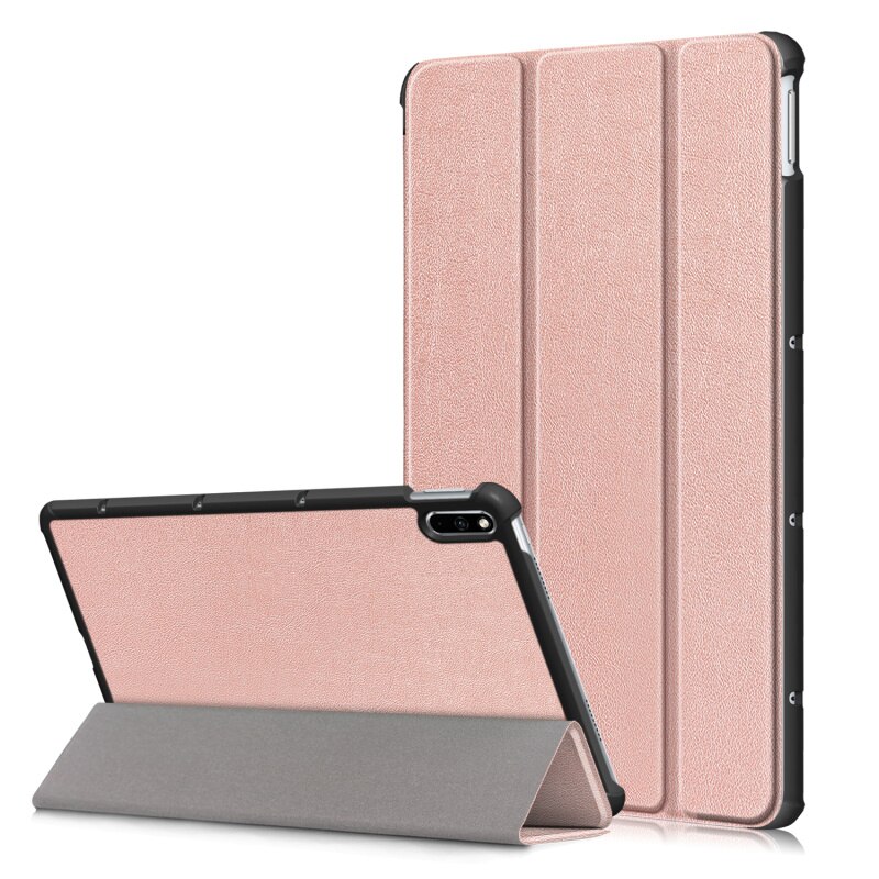 Sprawa dla Huawei MatePad 10.4 przypadku BAH4-L09 AL10 BAH3-W09 BAH3-AL00 W59 2022 szczupła PU skóra stań pokrywa Protector Shell: matepad 10.4-rose g