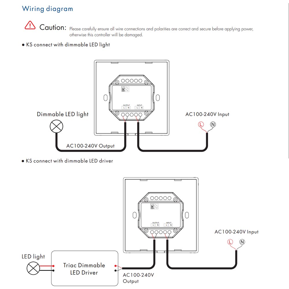Triac Led Dimmer 220V Draadloze 2.4G Rf Afstandsbediening Wifi Smart Knop Triac Dimmer Wall Mount Lichtschakelaar Voor AC110V 230V Led Lamp