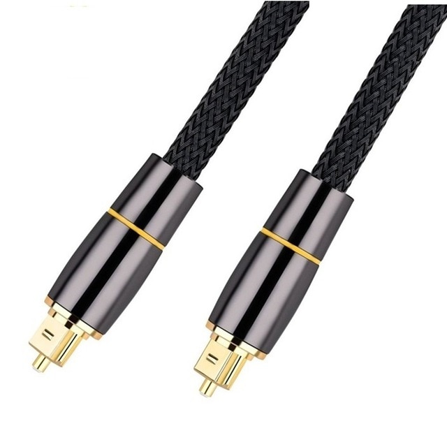 Spdif Kabel Digitale Fiber Toslink Optische Audio Kabel Voor Tv Box PS4 Speaker Soundbar Versterker Subwoofer 5M 10M optische Kabel: Metal / 3m