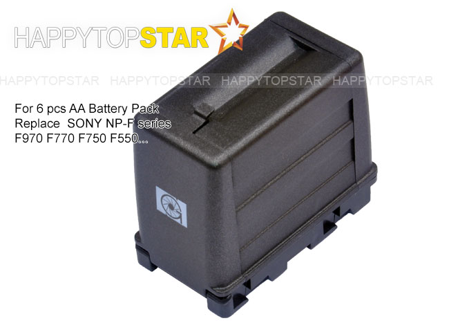 Aa LR06 LR6 5 # Batterij Box Adapter Adapter Power 7.2V Voor CN-216 YN-160 Pad 22 Led Video Led vervangen Sony Np F550 F970 F750 F570