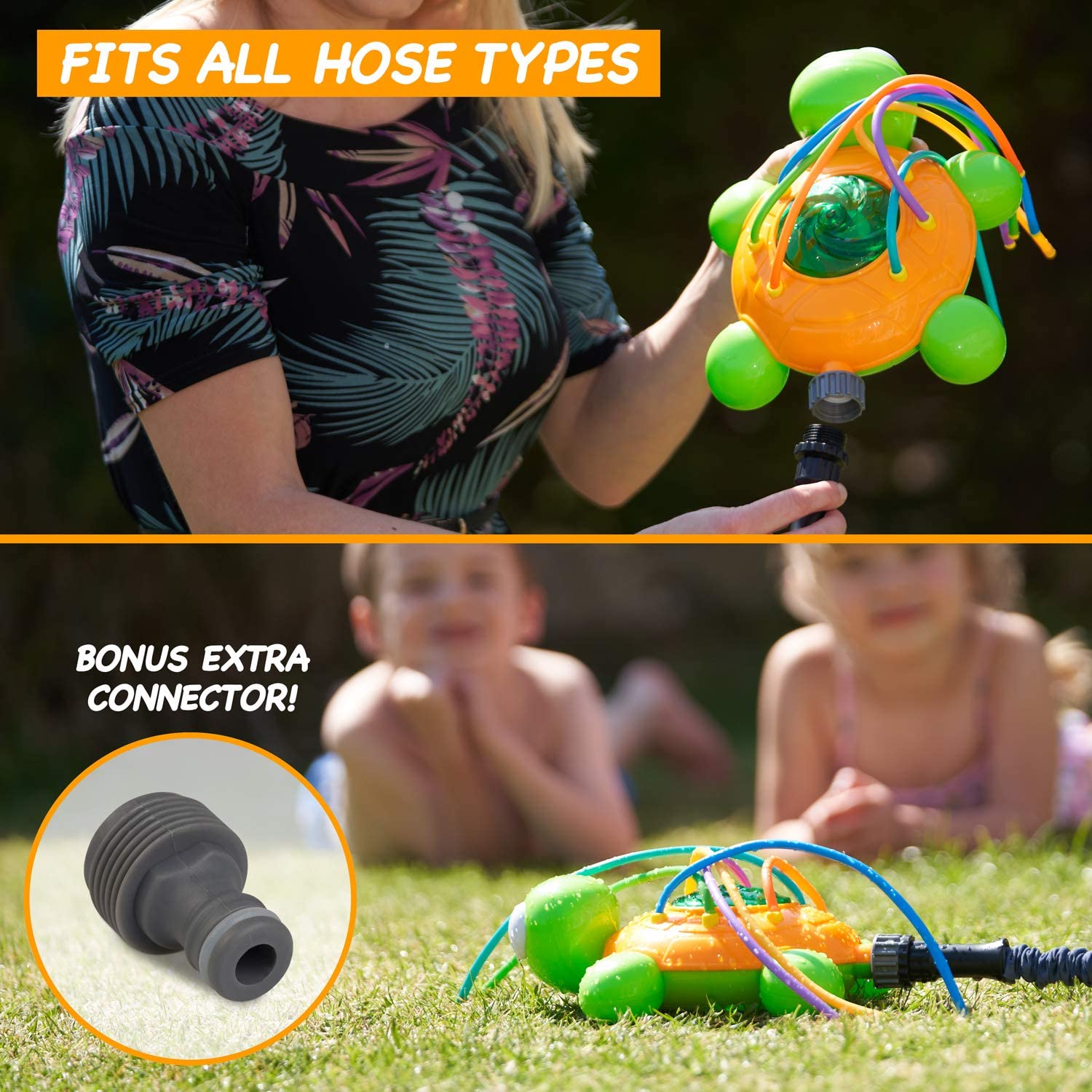 Outdoor Waternevel Sprinkler Voor Kinderen En Peuters Achtertuin Spinning Schildpad Sprinkler Speelgoed Wiggle Buizen Spatten Plezier Voor Zomer