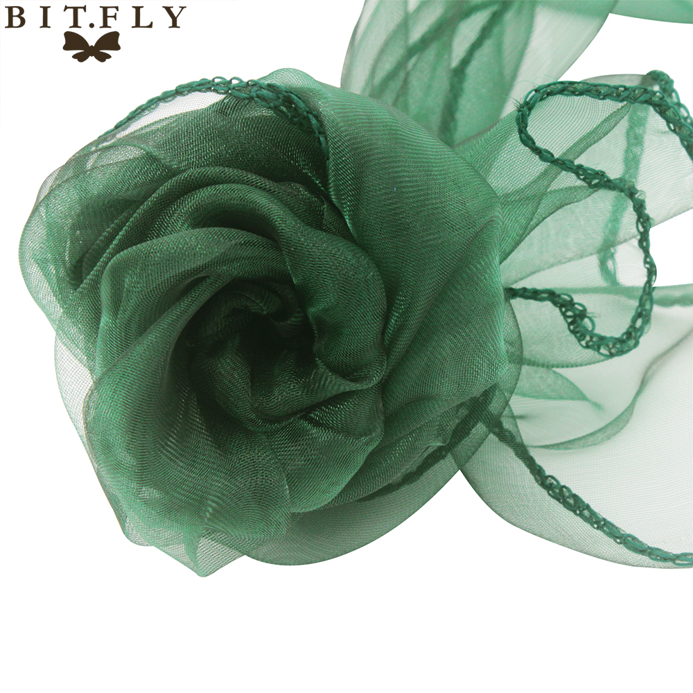 18cm*275cm Wedding and events Organza Chair Sashes Bow chair Covers for Christmas Party Banquet Decorations Home Textiles gold