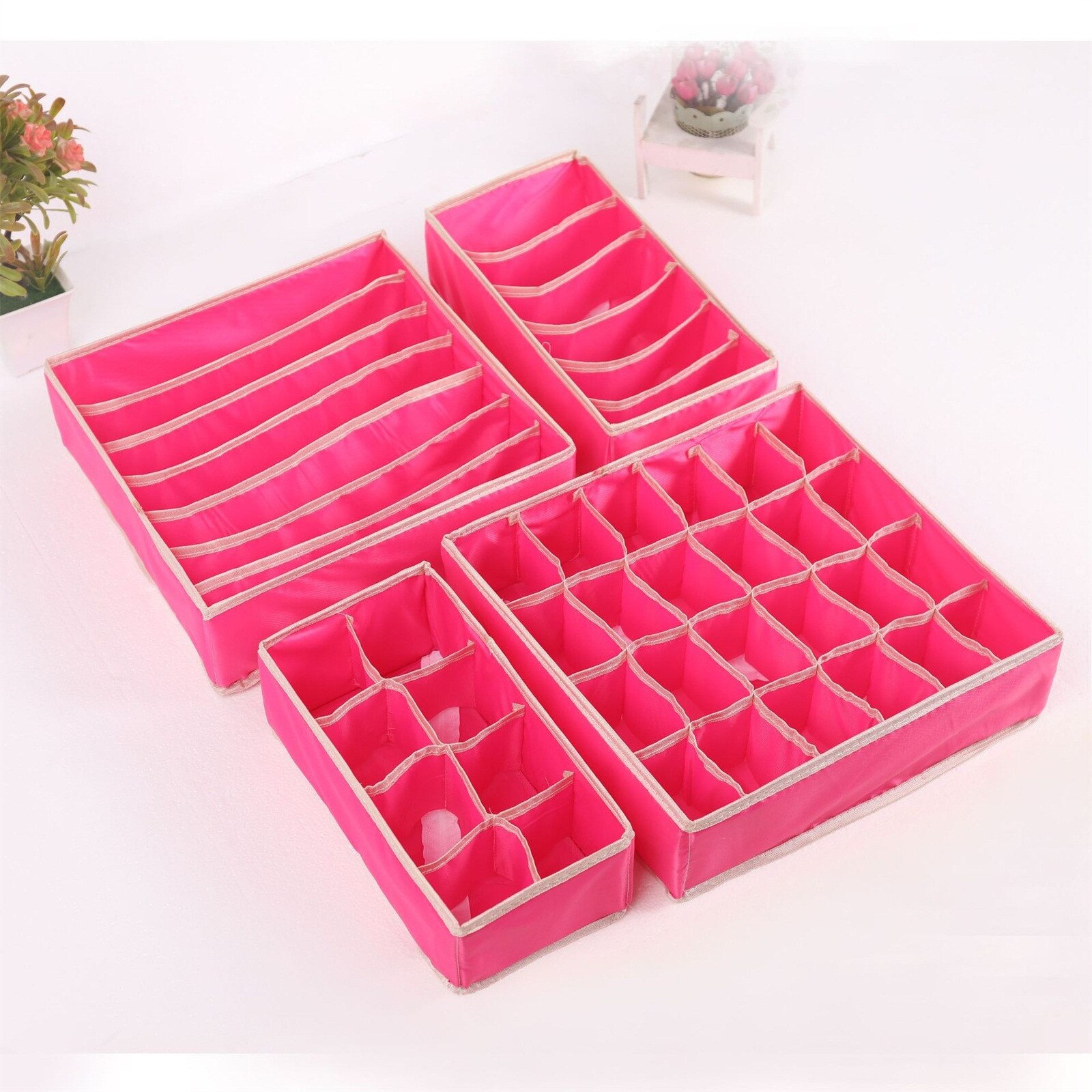 40# Dividers Drawer Organizers Closet Clothes Foldable Dresser Underwear Storage Box Bras Socks Multi-compartment Organizador