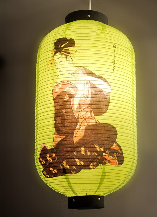Papir lanterner japansk stil festival boligindretning tilbehør sushi butik hængende dekoration led papir lanterne kinesisk stil: G