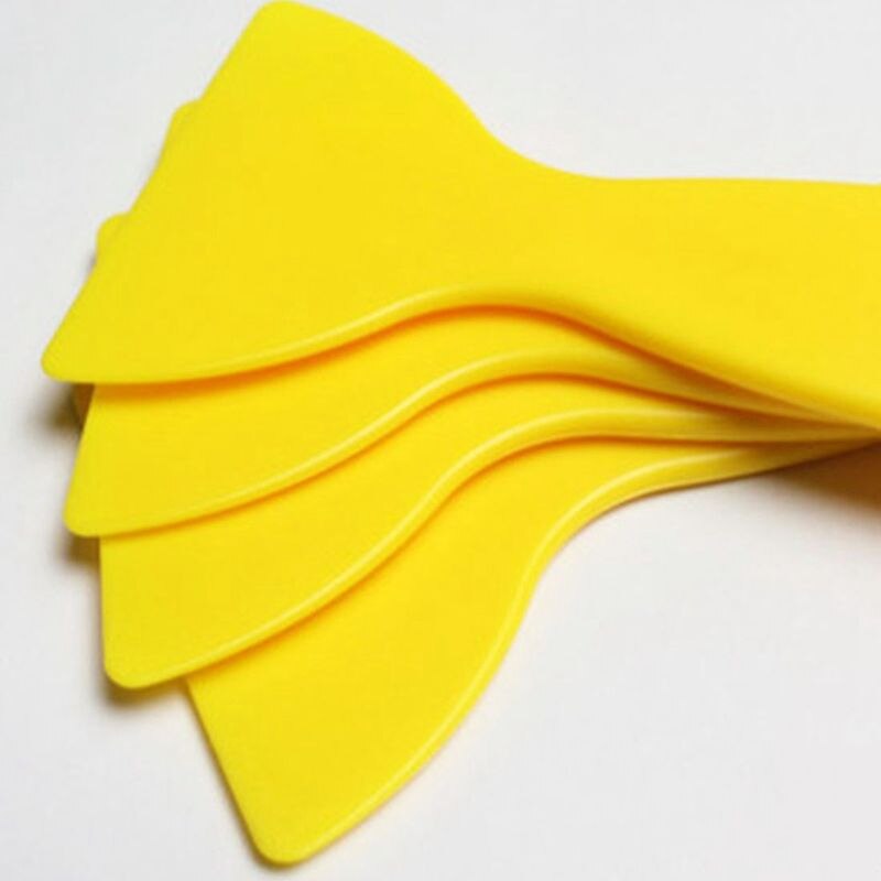 Vinyl Film Wrap Yellow Plastic Foils Cleaner Scraper Air Bubble Remover Stickers Install Tools Car Auto Styling Squeegee
