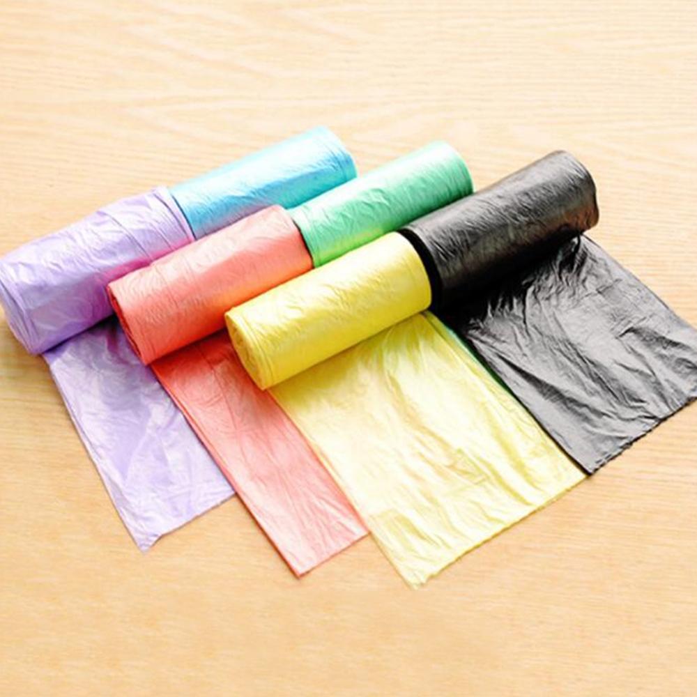 25 pcs/roll Kitchen Garbage Bag Single Color Thickened Breakpoint One-off Cleaning Waste Bag Plastic Trash Bag 45*50cm