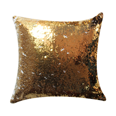 6pcs/lot style Sublimation Blank Magical Sequins item Pillowcase For Sublimation INK Print DIY 40x40cm: Gold