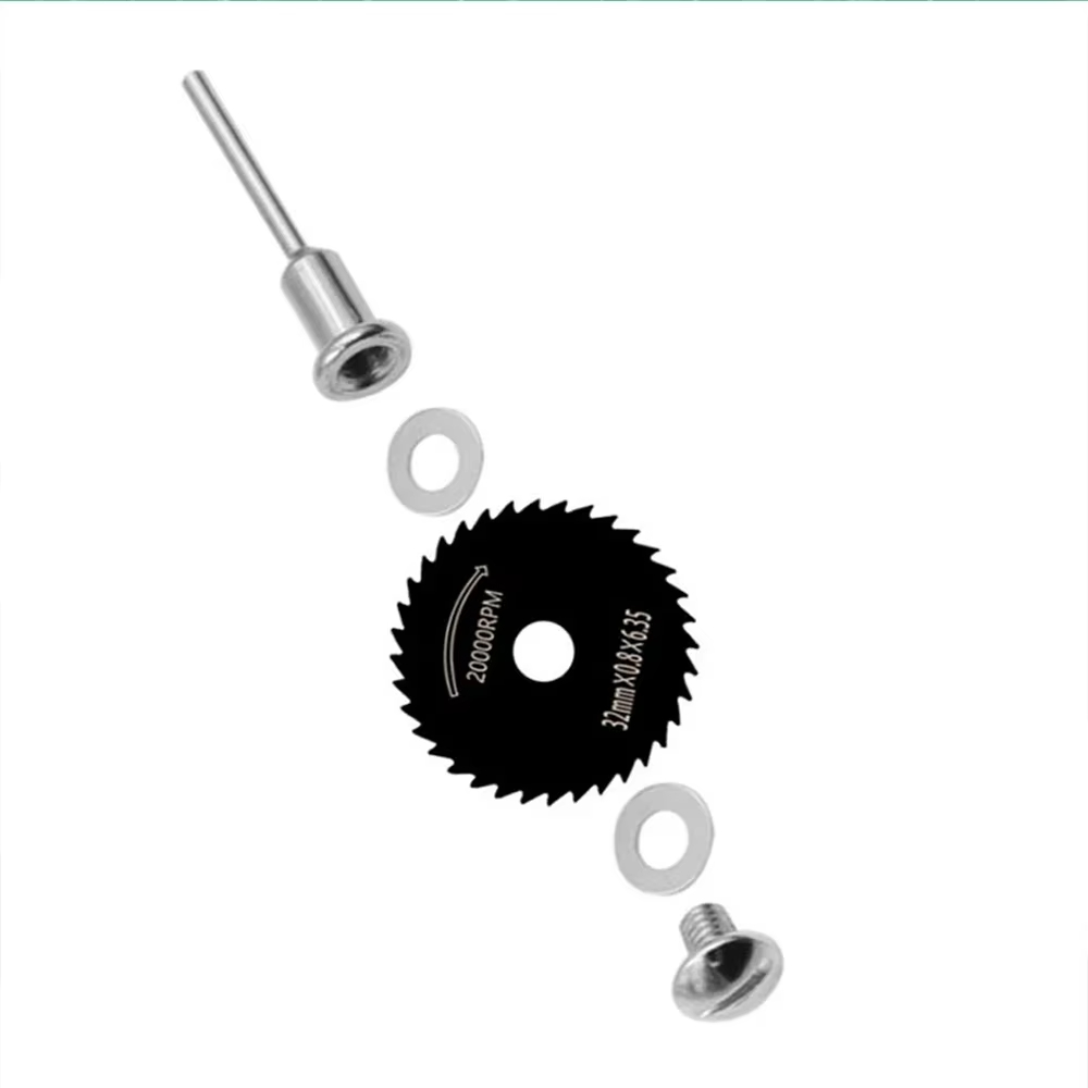 6Pc lavorazione del legno lama da taglio per metalli trapano elettrico lama per sega circolare smerigliatrice elettrica in acciaio ad alta velocità impostato di strumenti per lama per sega piccola