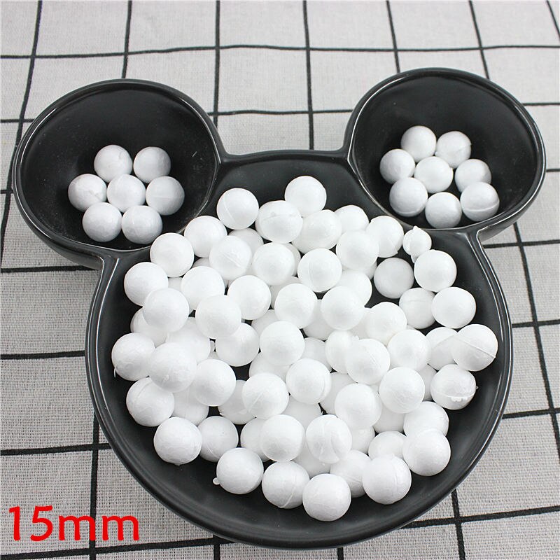 DIY Round Styrofoam Balls Christmas Ball White Modelling Polystyrene Foam Craft Balls Christmas Decorations Wedding Party: 15mm200pcs