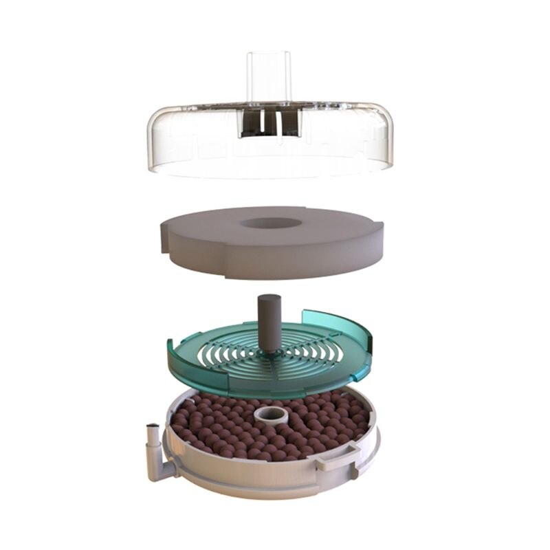 Ronde aquariumspons aquariumfilter waterfilter biologische filtratie