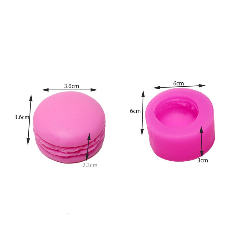 Diy Macaron Kaars Siliconen Mal Voor Kaars Zeep Maken Cupcake Cake Dessert Bakken Mallen