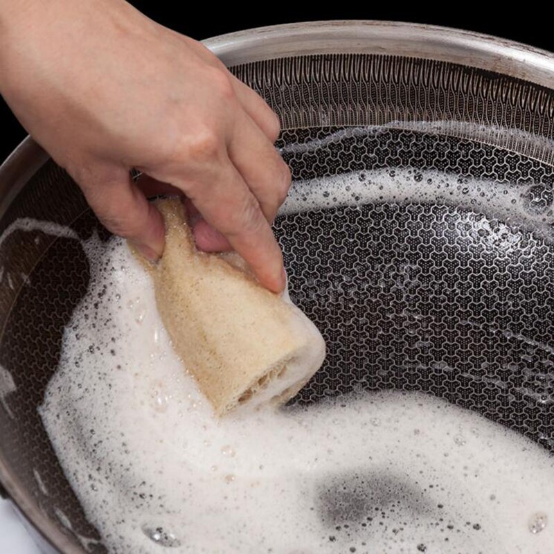 Natuurlijke Keuken Soft Loofah Spons Afwassen Doek Spons Cleaner Luffa Voor Keuken Badkamer Schoonmaken Pot Kom Borstel Gereedschap