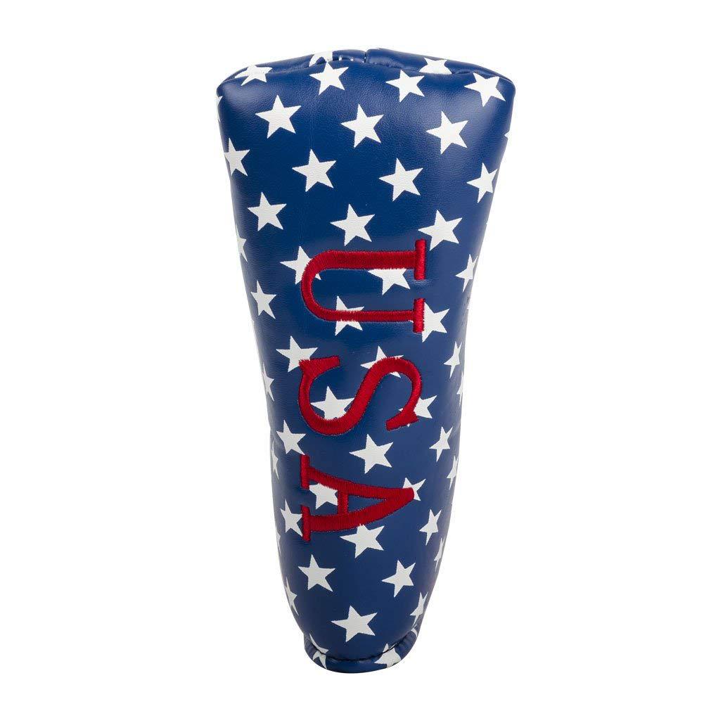 Headcover Klinge Tragbaren Lagerung Wasserdichte draussen Golf Putter Abdeckung PU Leder Zubehör Für Scotty Verein Amerikanischen Flagge