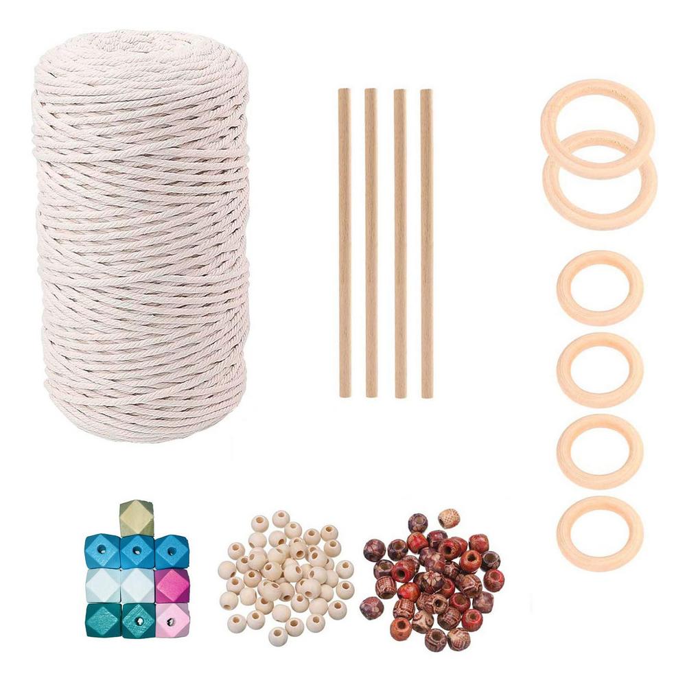 Macrame Kit Diy Kant Weven Handgemaakte Tool Accessoires Voor Muur Opknoping Woondecoratie: 6