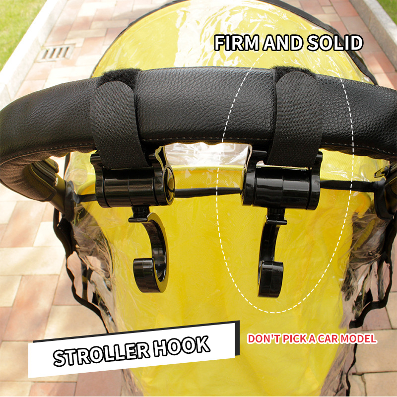 2 STUKS Cartoon Wandelwagen Accessoires Graad Grote Haak Paraplu Auto Haak En Loop Wandelwagen Haak
