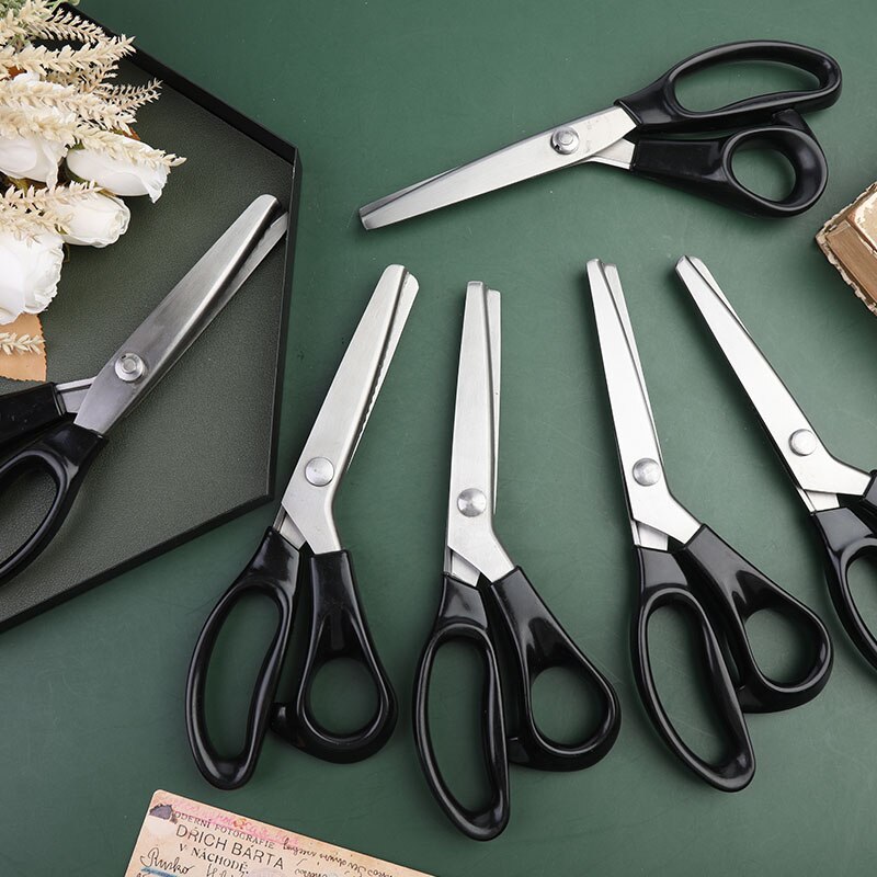 RORGETO-Tijeras de sastre de acero inoxidable para costura, herramienta de tapicería de cuero artesanal, tijeras para tela, 1 Uds.