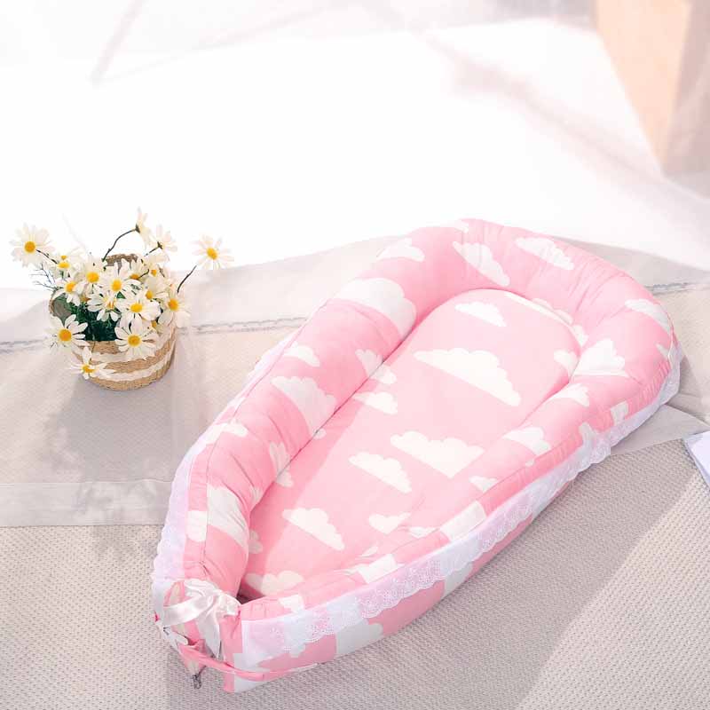 Baumwolle Tragbare Reise Baby Bett Abnehmbare Laufstall Krippe für Neugeborene Bebe Nest Schlaf Wiege 0-12Monat: 9