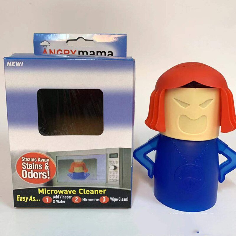 Pp Plastic Milieubescherming Cartoon Angry Mom Magnetron Schoonmaken Tool Magnetron Om Geur
