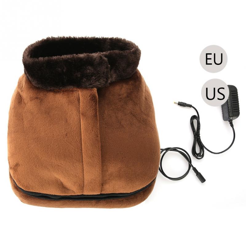 Electric Heated Foot Hand Warmer Massager Washable Non-slip Foot Warmer Cushion Winter Warming Slipper Heat Pad Acupressure Mat