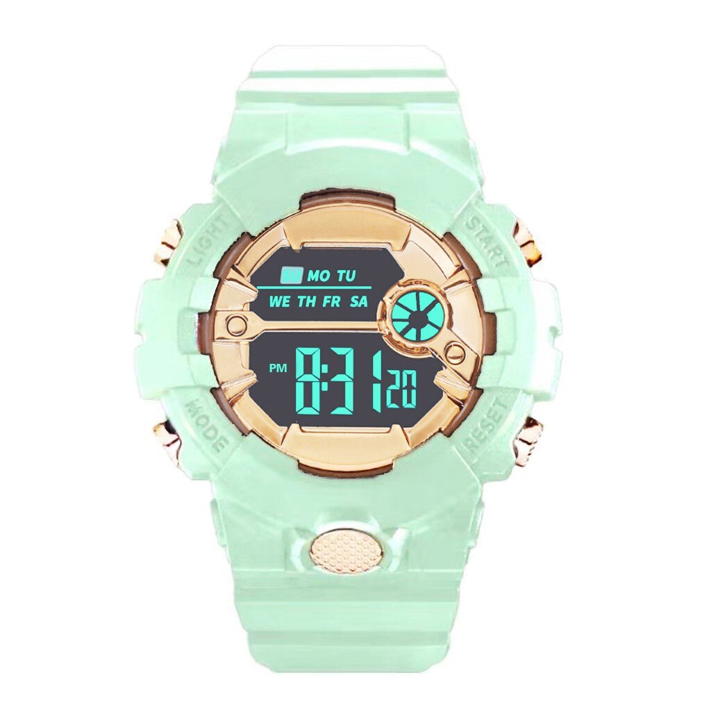 Male Female Women Men Clock Hours Boy LCD Digital Watch Date Rubber Electronic Sport Wristwatch Relogio Waterproof: D