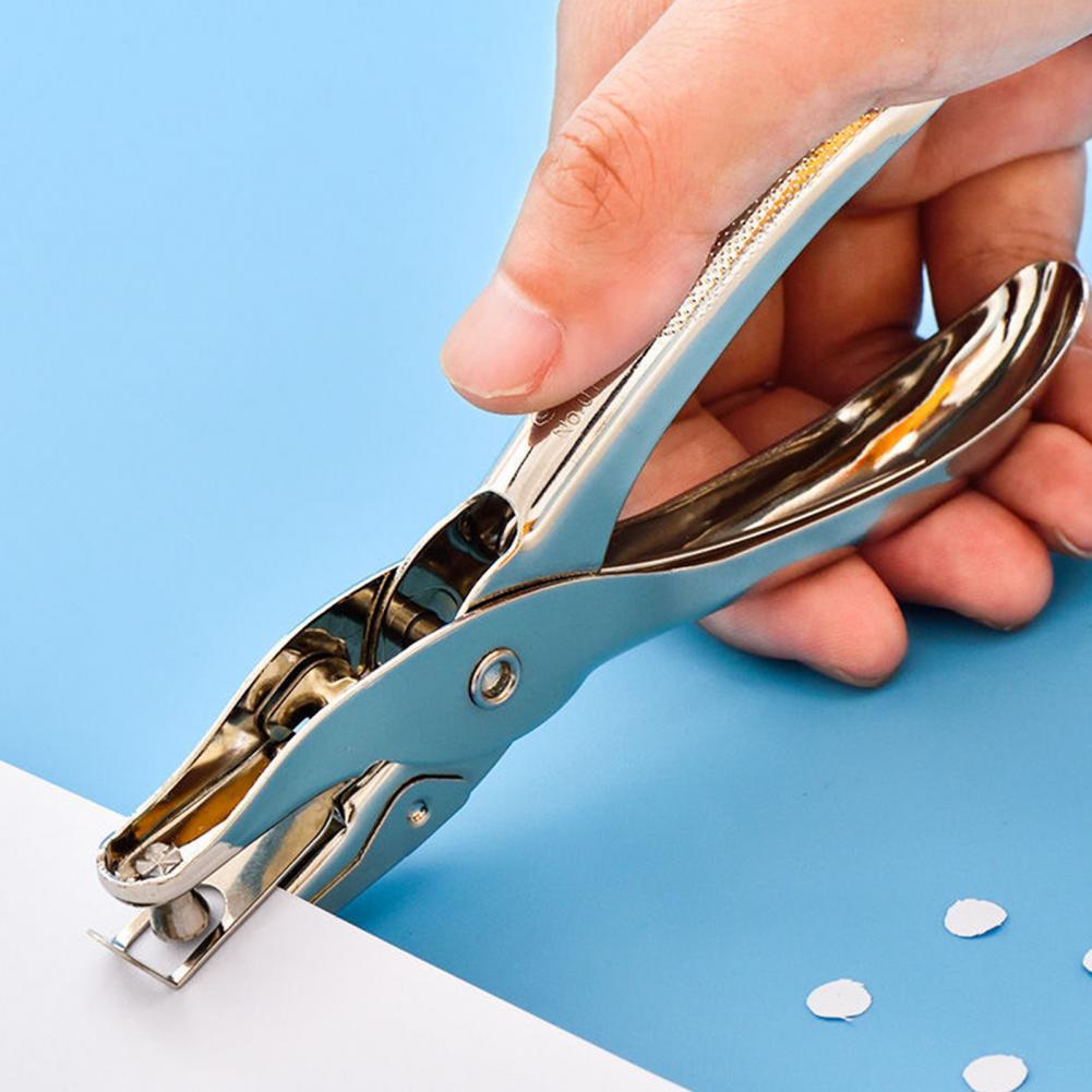 Paper Punches Iron Hand Paper Punches Convenient Classic Useful Metal Single Hole Paper Punch