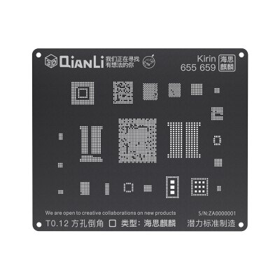 Qianli iBlack 3D EMMC DDR Android BGA Reballing Stencil for Qualcomm EMMC DDR MTK 6582 MSM8916 8917 8939 8953 8940 Kirin 665: Kirin 655