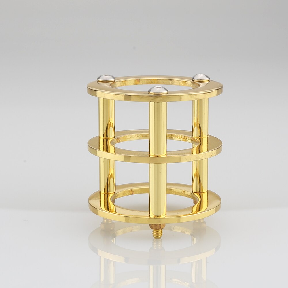 Vacuum Tube Guard Protector Cover for 12AX7 12AT7 ECC83 6922 5687 HIFI Vintage Audio AMP DIY Gold&amp;Chrome Plated 1PC: Gold43x40