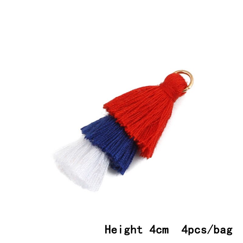 Nieuwste 3 lagen polyester katoenen kwastjes bedels voor oorbellen ketting sieraden doe-het-zelf bevindingen maken rugzak decoratie: 06