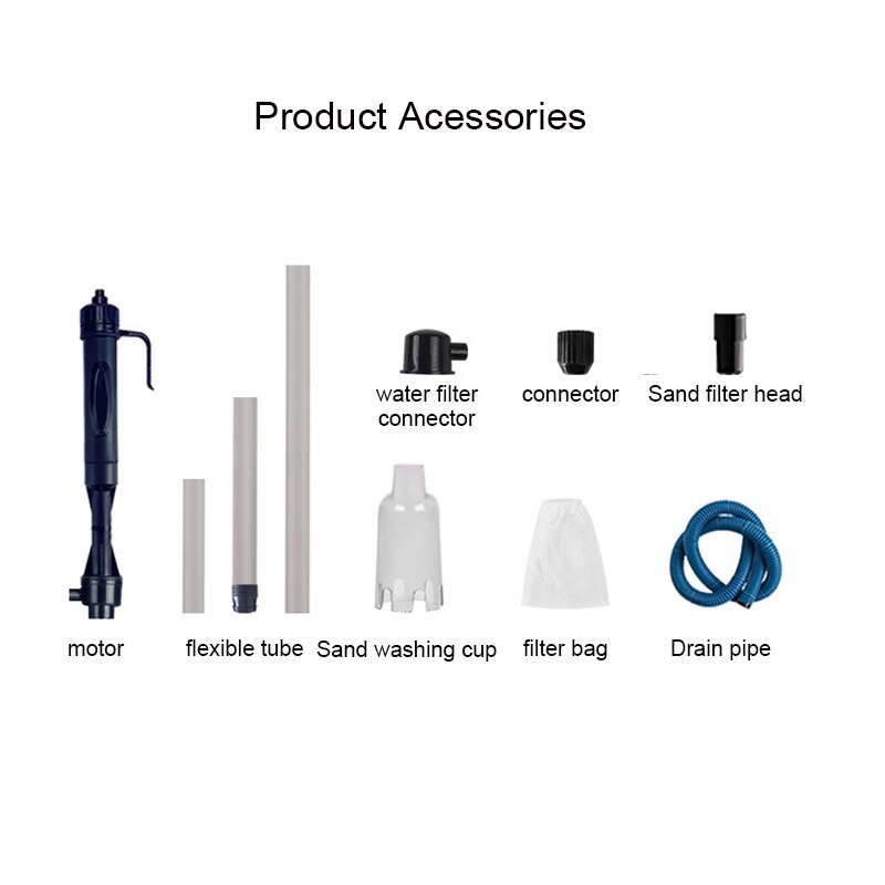 Aquarium Electric Aquarium Cleaner Fish Tank Sand Washer Vacuum Gravel Water Changer Siphon Filter Cleaner Fish Tank Tools