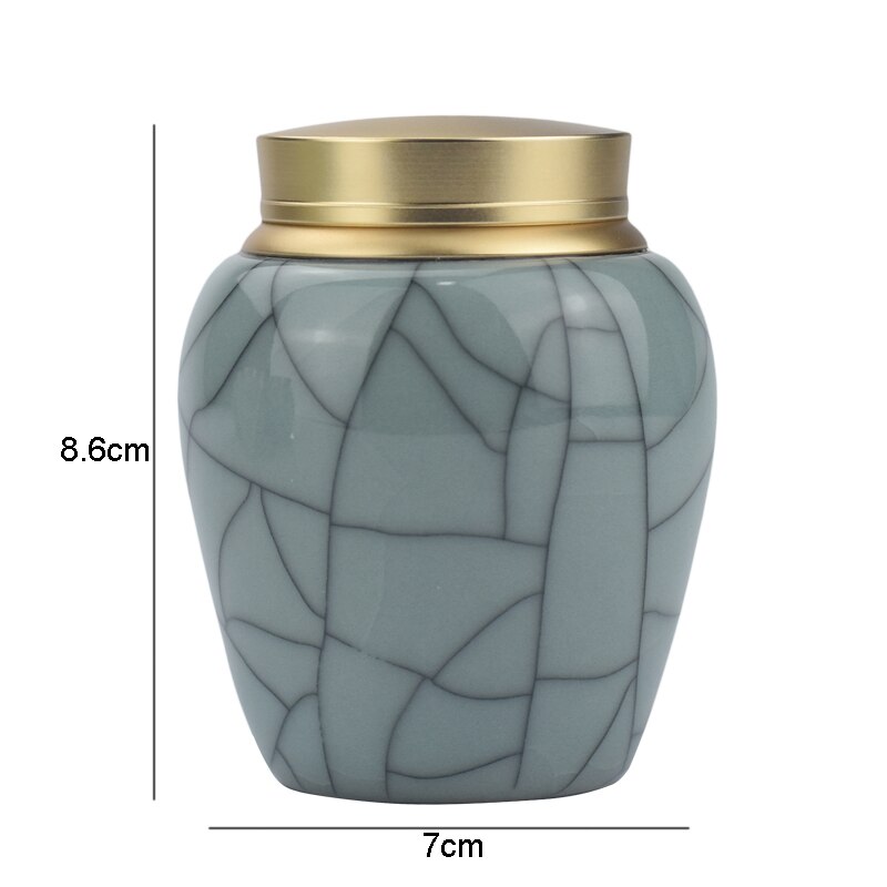 Keramische Thee Blikjes Koffie Opslagtank Thee Container Thuis Theewaar Suiker Kan Gedroogd Fruit Moer Snack Snoeppot Met deksel Tank: tea cans 17