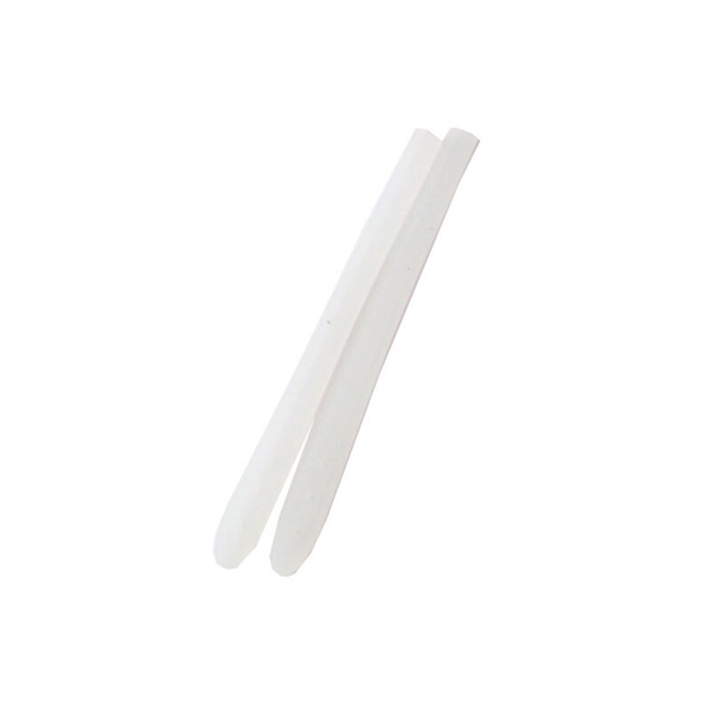 1 par brille benovertræk anti-slip silikone ørekrog tempel tip holder krog briller tilbehør unisex briller ben: Hvid