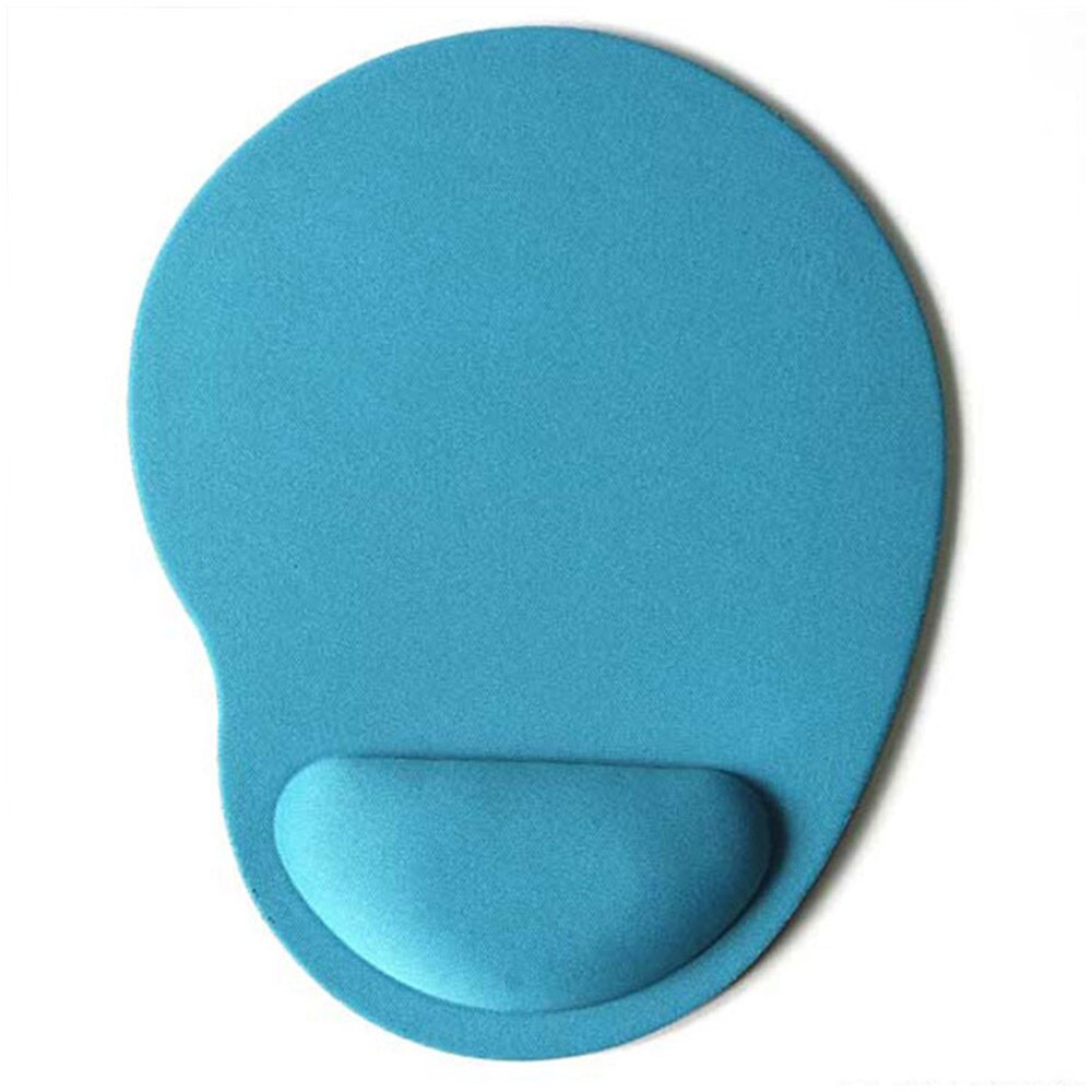 Tapis de souris EVA de couleur unie, tapis de Table de jeu confortable avec Support de poignet antidérapant: type A sky blue