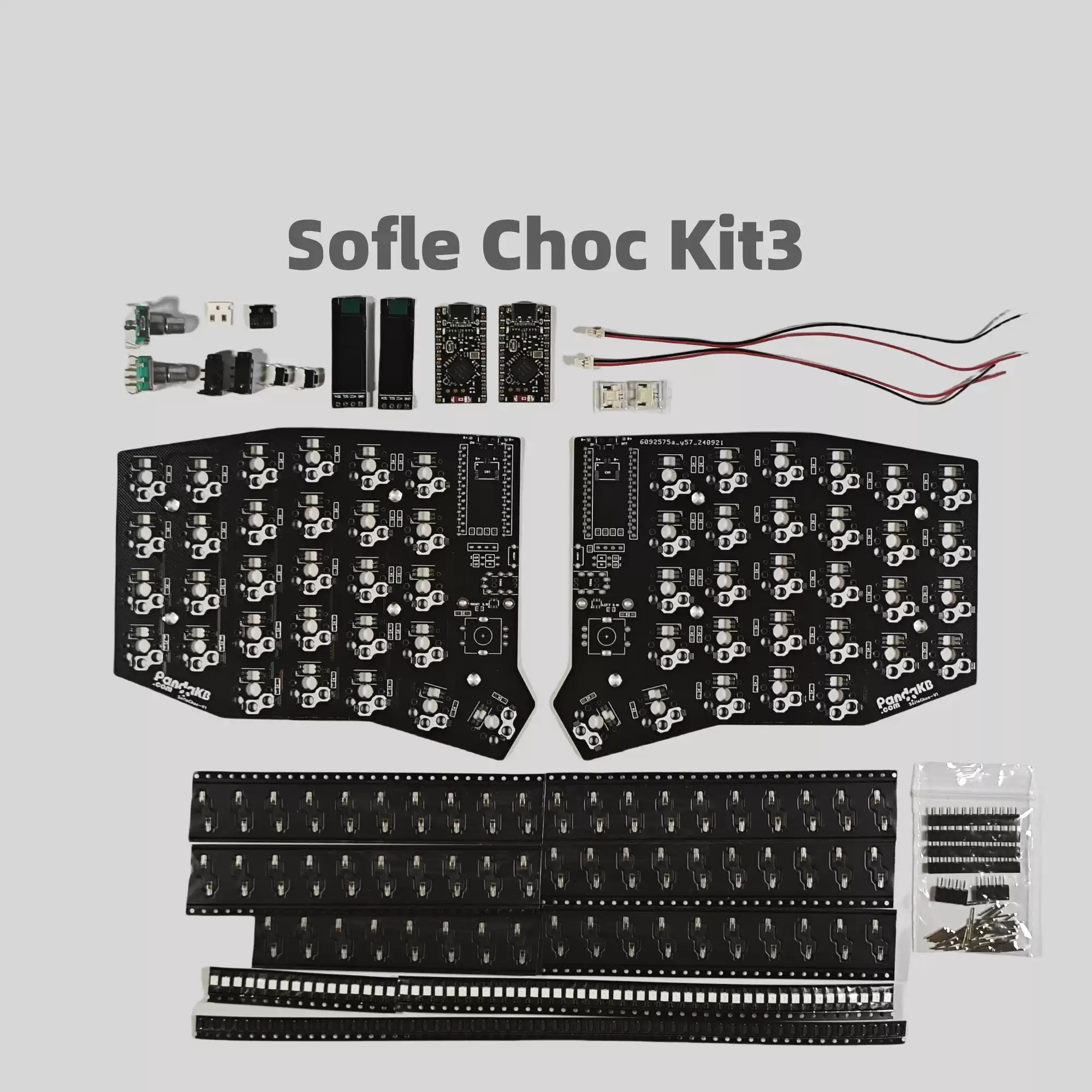 Sofle Choc Split Keyboard PCB-Kit Positionierungsplatine MX Split Keyboard Kit QMK PCB Kit Kundenspezifisches PC-Zubehör