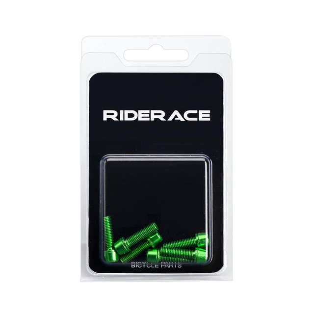 Fahrrad lenker schrauben m5 18mm 6 teile/satz titan plattiert bunt edelstahl für mtb road bike stiel riser schrauben schrauben: green