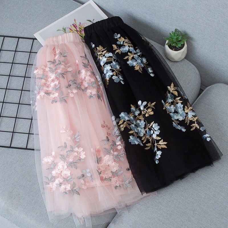 Robe de bal plissée en Tulle pour bébé fille, jupe longue en maille à paillettes florales, jupe de princesse féerique, collection printemps été