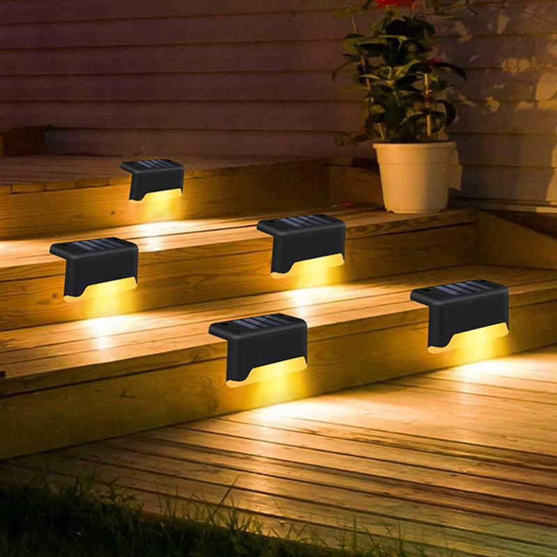 Outdoor Step Lights Practical Solar Lamp Outdoor Waterproof Stair Light LED Step Light Garden Decoration Landscape Ceiling Light