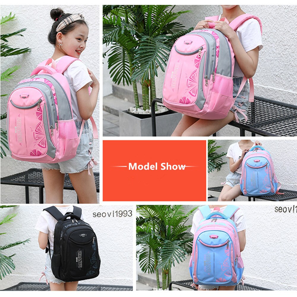 School Bags Primary Backpacks for Boys Girls Kids Bookbag Nylon Waterproof School Backpack Blue Mochila Escolar