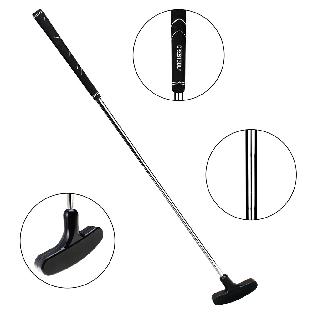 Mini Junior Golf Club Putter For Kid Left Right Handed Supplies: Black golf putter
