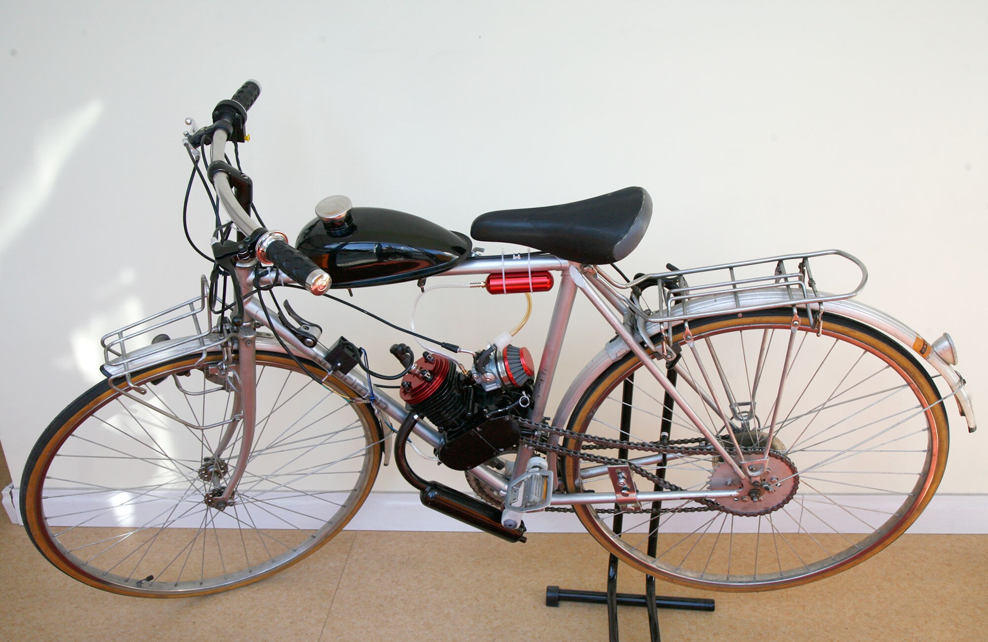 moc zwiększyć butelki dla 2 suwowy silnik 49cc 80cc kieszeń brud pitbike skuter