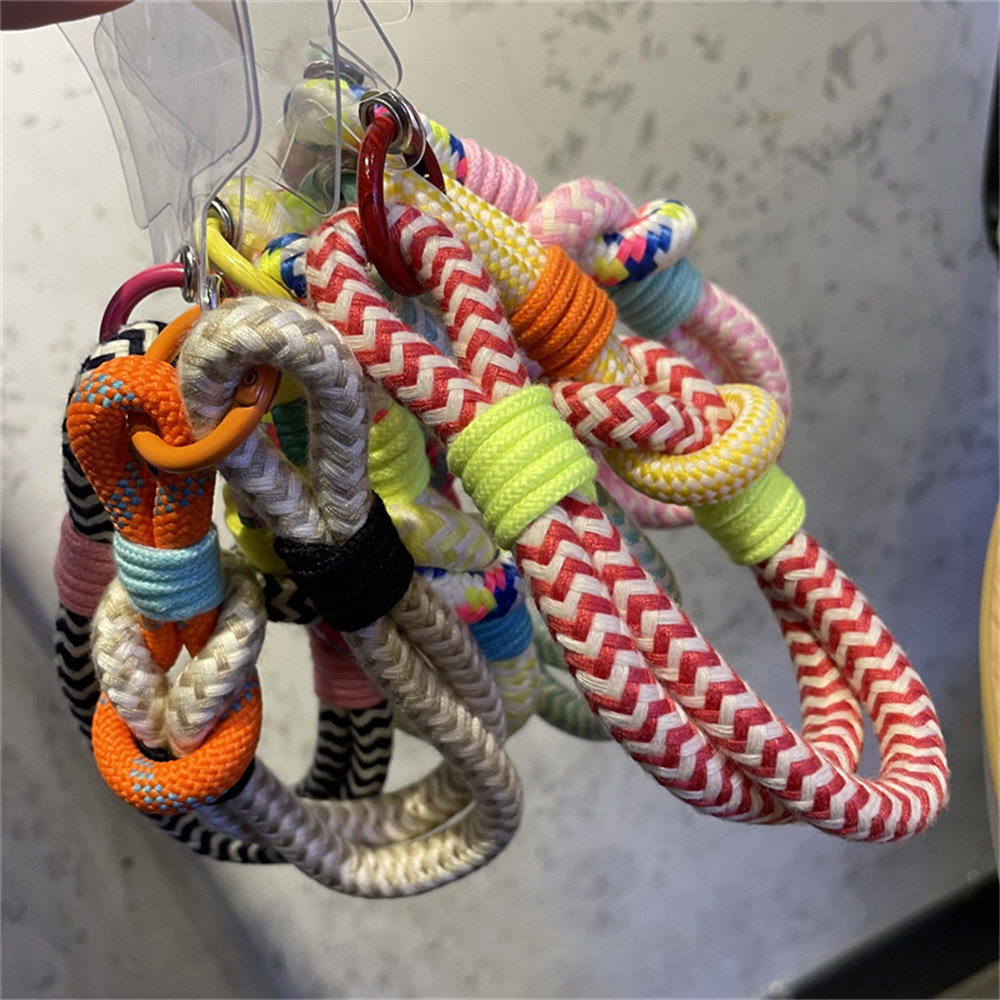 Korea Mobile Phone Lanyard Hanging Decoration Can Be Carried Twist Rope Anti-loss Pendant Strong Wrist Short Straps Band