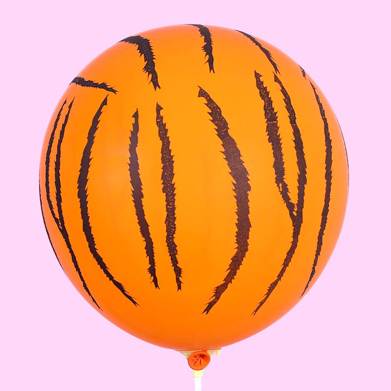 10 stk/sæt børnefest dekoration ballon dyr tegneserie latex balloner tiger skin leopard print mønster ballon børn legetøj