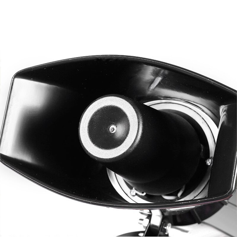 7- lyd høj bil advarsel alarm politi brand sirene luftbugle pa højttaler 12v siren luft horn megafon bil horn 110db