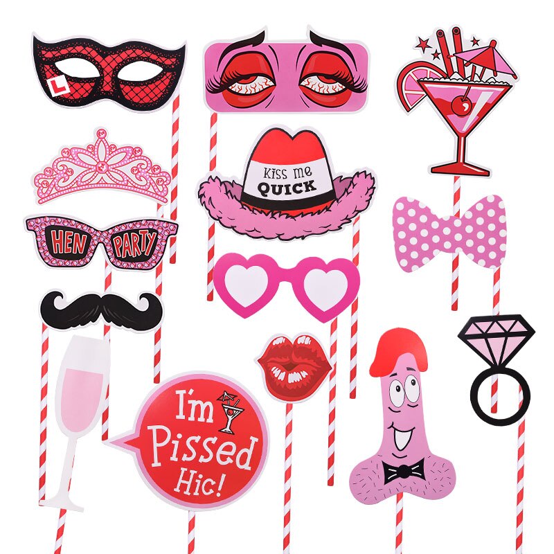 Hawaii Photo Booth Props Funny Mask Bride To Be Wedding Birthday Carnival Party Flamingo Photobooth Props Tropical Summer Supply