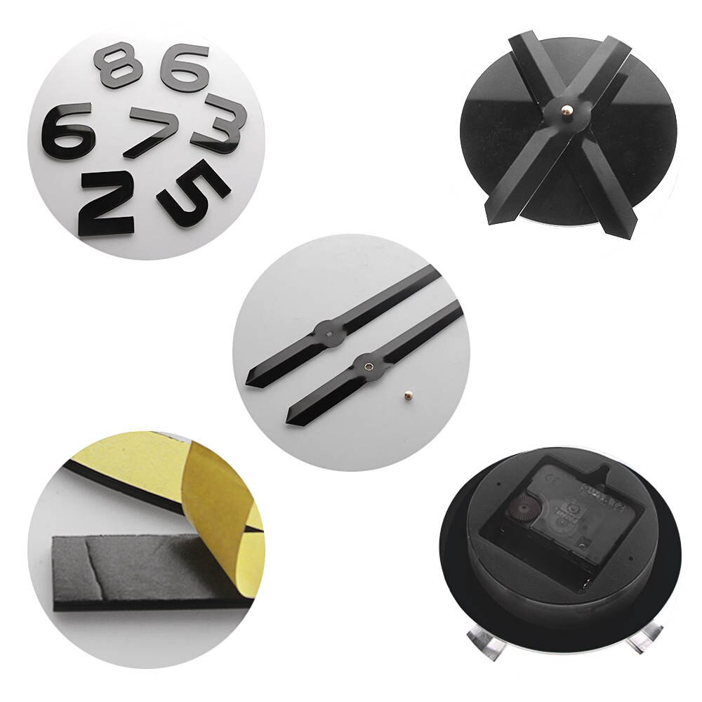 Desperki-Reloj de pared gigante con efecto espejo, pegatinas colgantes, decoración del hogar, para los propietarios de la casa