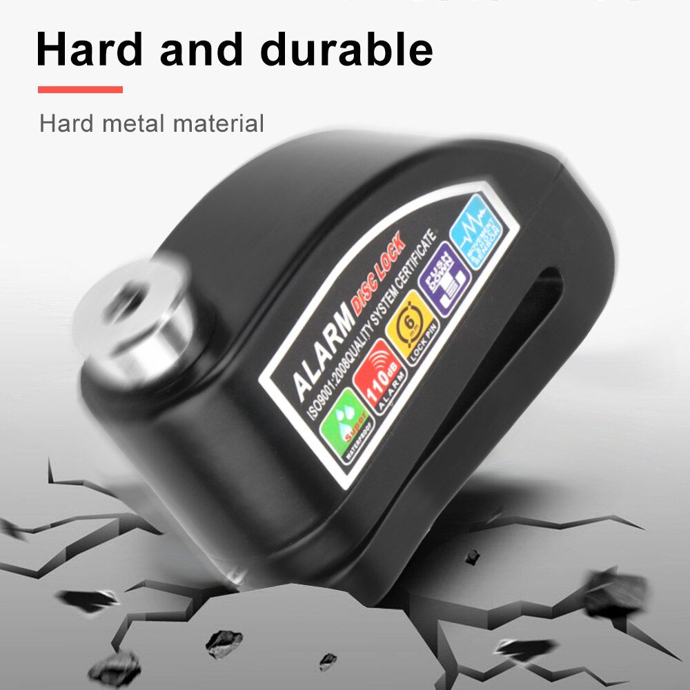 LEEPEE For Bicycle Motorcycle Moto Disc Brake Lock Bike Lock Security Anti-theft Lock Waterproof Motorcycle Alarm Lock