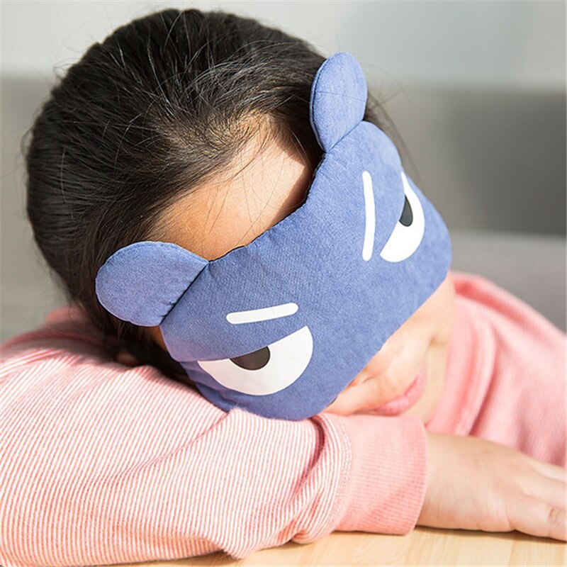 Cute Cartoon Cat Sleep Eye Mask Kawaii Style Padded Shade Cover Travel Relax Aid